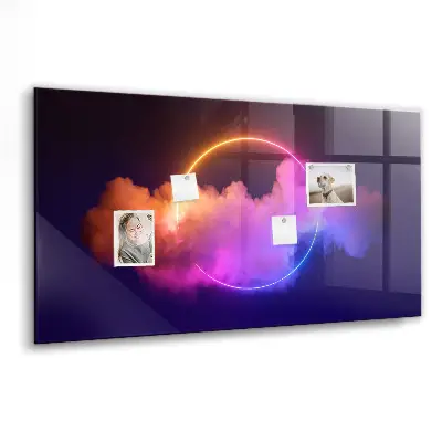 3D füst absztrakció mintás fali üzenőtábla