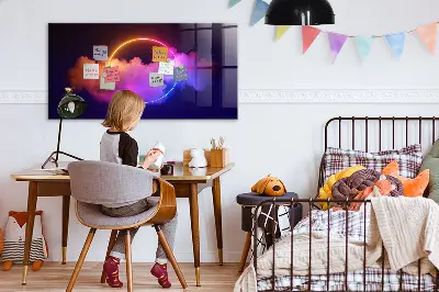 3D füst absztrakció mintás fali üzenőtábla