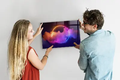 3D füst absztrakció mintás fali üzenőtábla