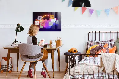 3D füst absztrakció mintás fali üzenőtábla