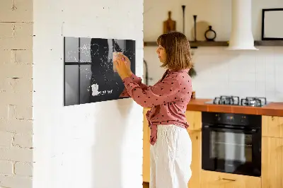 Világtérkép mintás fali üzenőtábla