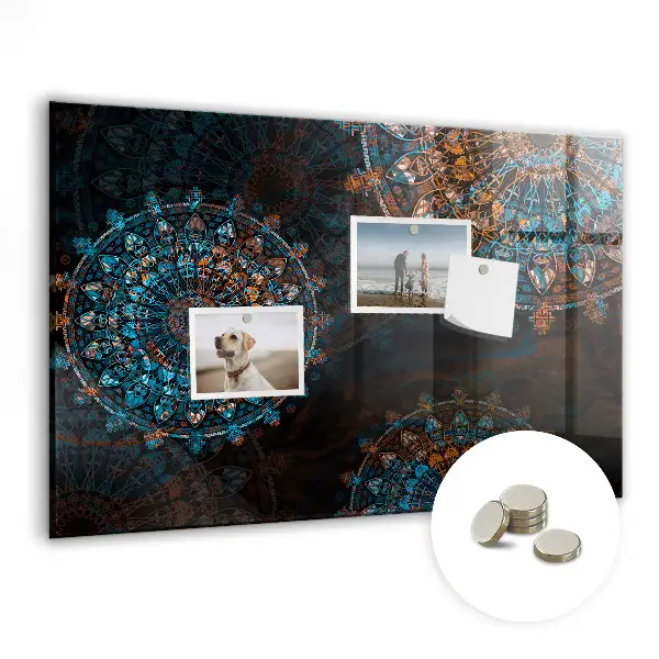 Mandala mintás fali üzenőtábla