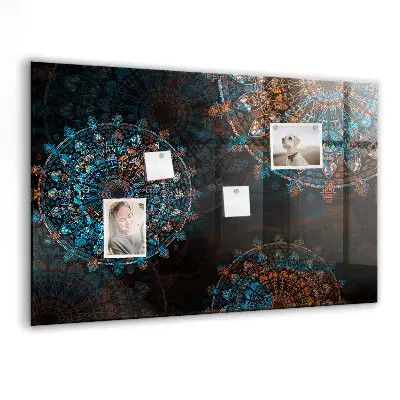 Mandala mintás fali üzenőtábla