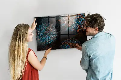 Mandala mintás fali üzenőtábla