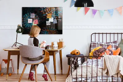 Mandala mintás fali üzenőtábla