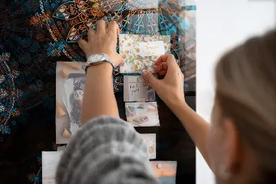 Mandala mintás fali üzenőtábla