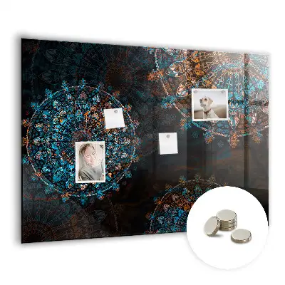 Mandala mintás fali üzenőtábla