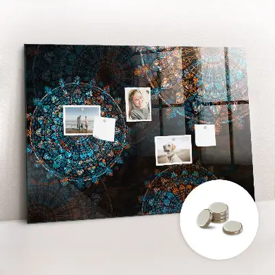 Mandala mintás fali üzenőtábla