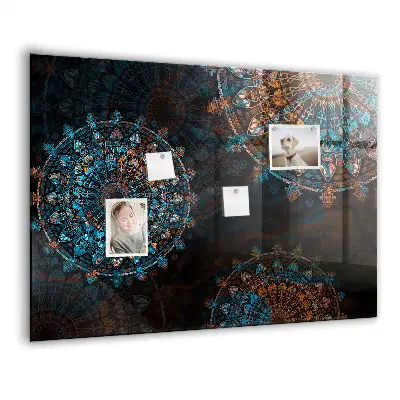 Mandala mintás fali üzenőtábla