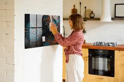 Mandala mintás fali üzenőtábla