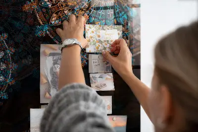 Mandala mintás fali üzenőtábla