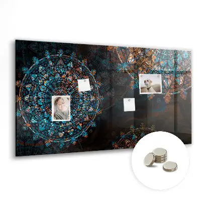 Mandala mintás fali üzenőtábla