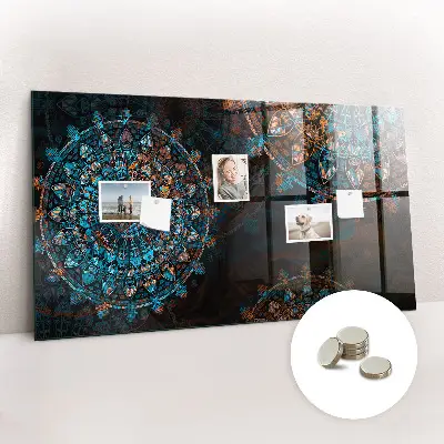 Mandala mintás fali üzenőtábla