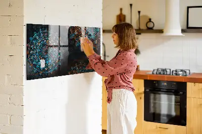 Mandala mintás fali üzenőtábla