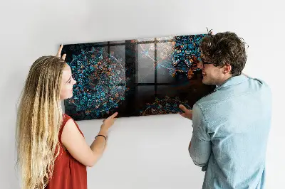 Mandala mintás fali üzenőtábla
