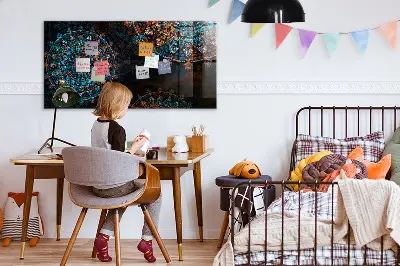 Mandala mintás fali üzenőtábla