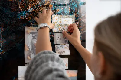Mandala mintás fali üzenőtábla