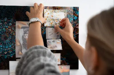 Mandala mintás fali üzenőtábla