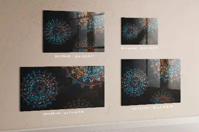 Mandala mintás fali üzenőtábla