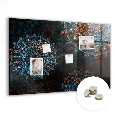 Mandala mintás fali üzenőtábla