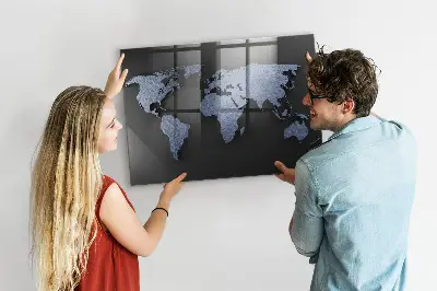 Fali mágneses 3D világtérkép