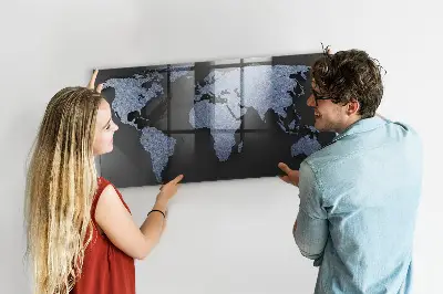 Fali mágneses 3D világtérkép