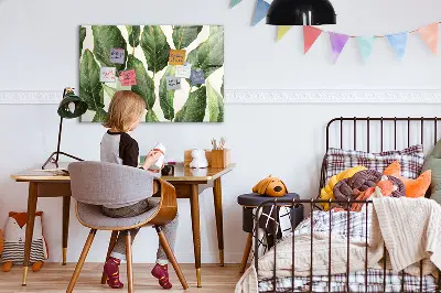 Pálmaleveles mintás falra szerelhető mágnestábla