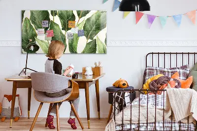 Pálmaleveles mintás falra szerelhető mágnestábla