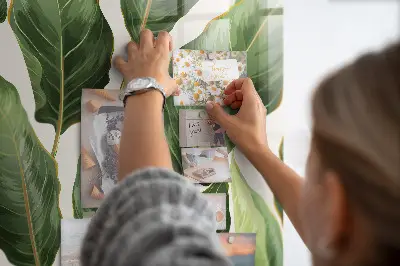 Pálmaleveles mintás falra szerelhető mágnestábla