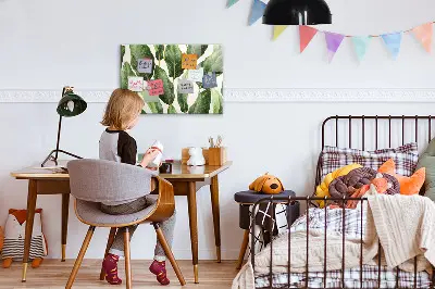 Pálmaleveles mintás falra szerelhető mágnestábla