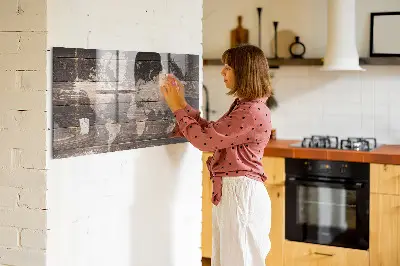 Világtérkép mintás fali üzenőtábla