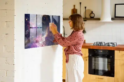 Galaxis mintás fali mágneses tábla