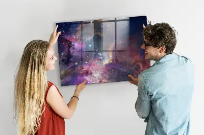 Galaxis mintás fali mágneses tábla