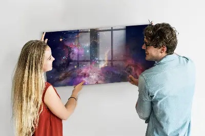Galaxis mintás fali mágneses tábla