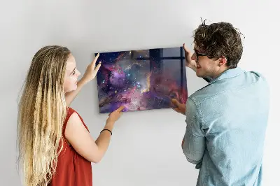 Galaxis mintás fali mágneses tábla