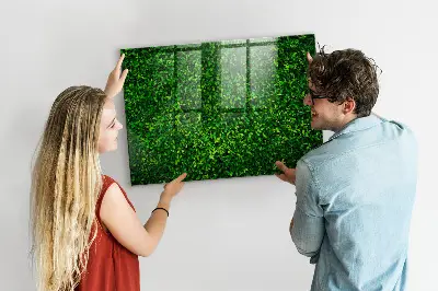 Sövénylevelek mintás fali mágnestábla
