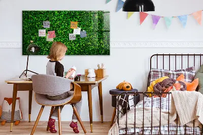 Sövénylevelek mintás fali mágnestábla