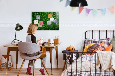 Sövénylevelek mintás fali mágnestábla