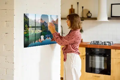 Tóparti táj mintájú falra szerelhető mágneses tábla