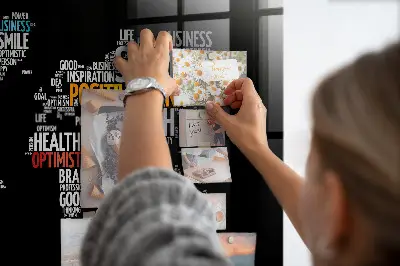 Pozitív világtérkép fali üzenőtábla