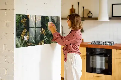 Dzsungel mintás mágneses fali tábla