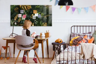 Dzsungel mintás mágneses fali tábla