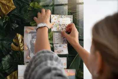 Dzsungel mintás mágneses fali tábla