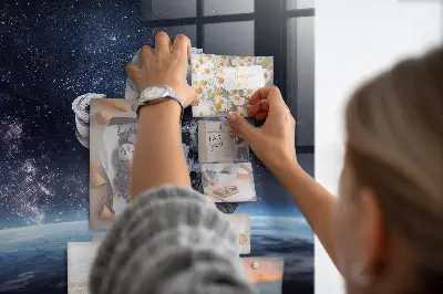 Űrhajós mintás fali üzenőtábla