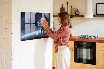 Űrhajós mintás fali üzenőtábla
