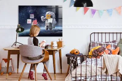 Űrhajós mintás fali üzenőtábla