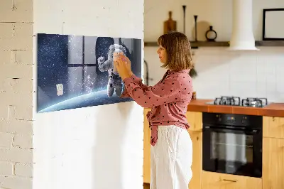 Űrhajós mintás fali üzenőtábla