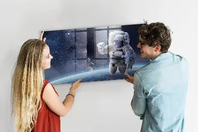 Űrhajós mintás fali üzenőtábla