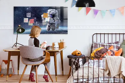 Űrhajós mintás fali üzenőtábla