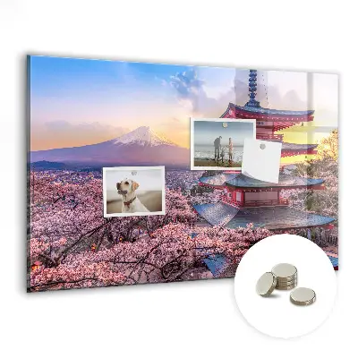 Japán építkezés mintás fali üzenőtábla